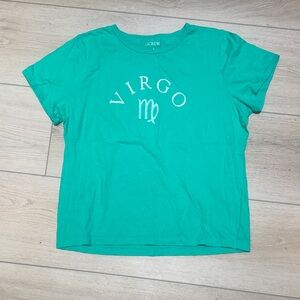 J. Crew Teal Virgo Tee